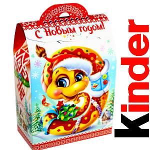 Детский подарок на Новый Год в жестяной упаковке весом 430 грамм по цене 1657 руб в Арамиле
