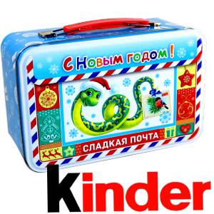 Сладкий подарок на Новый Год в картонной упаковке весом 430 грамм по цене 2136 руб в Арамиле