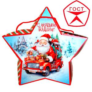 Детский подарок на Новый Год в жестяной упаковке весом 950 грамм по цене 1182 руб в Арамиле