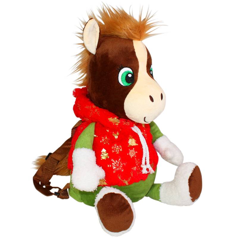 Сладкий новогодний подарок в мягкой игрушке весом 1200 грамм