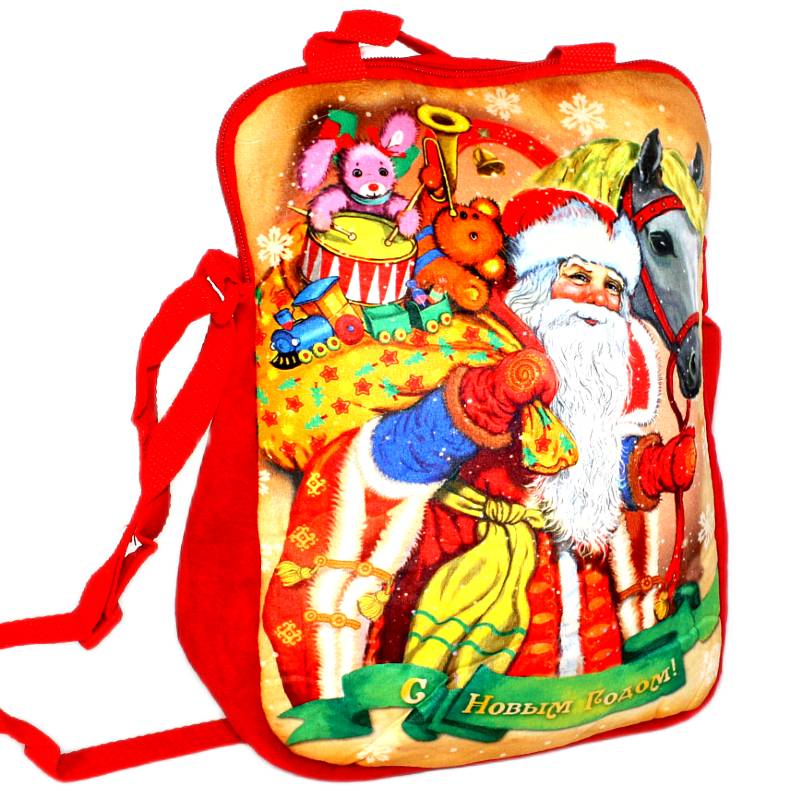Детский новогодний подарок в рюкзачке весом 1550 грамм